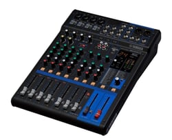 Yamaha MG10XUF  - 1 Processadores incorporados: Algoritmo SPX: 24 programas, controlo de PARAMETER – 1; FOOT SW – 1 (on/off de FX RTN CH), Phantom power: + 48 V, Inputs digitais: entrada compatível USB Audio Class 2...