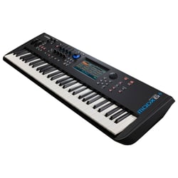 Yamaha MODX6+ - 61 teclas semipesadas num teclado, Polifonia de 128 vozes com síntese de samples AWM2 e FM-X, 16 partes de capacidade multi-tímbric6a (Multi Timbral Capacity), 2227 predefinições de performance e 1...
