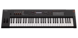 Yamaha MX61 V2 Black  - 61 teclas, Polifonia de 128 vozes, 16 partes de capacidade multi-tímbrica (Multi Timbral Capacity), 1000 sons, Efeitos: Reverb (9 tipos), Chorus (17 tipos), Insertion Effect (48 tipos), Master EQ (...