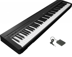 Yamaha P-45 B Piano Digital Portátil  - 88 teclas com GHS - Graded Hammer Standard, Polifonia de 64 vozes, Efeitos Reverb (4 tipos) e Chorus, Predefinições: 10 músicas demo + 10 músicas de piano (10 Piano Preset Songs), Microfone incorpo...