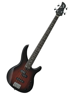 Yamaha TRBX 174 OVS  - Corpo em Mogno, Braço em Maple, Escala em Rosewood, Raio do braço: 250mm (10), Escala: 863.6mm (34), Largura da pestana: 40mm (1.58), 