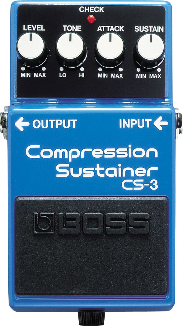 BOSS CS-3 Compression Sustainer Pedal Compacto para Guitarra e Baixo