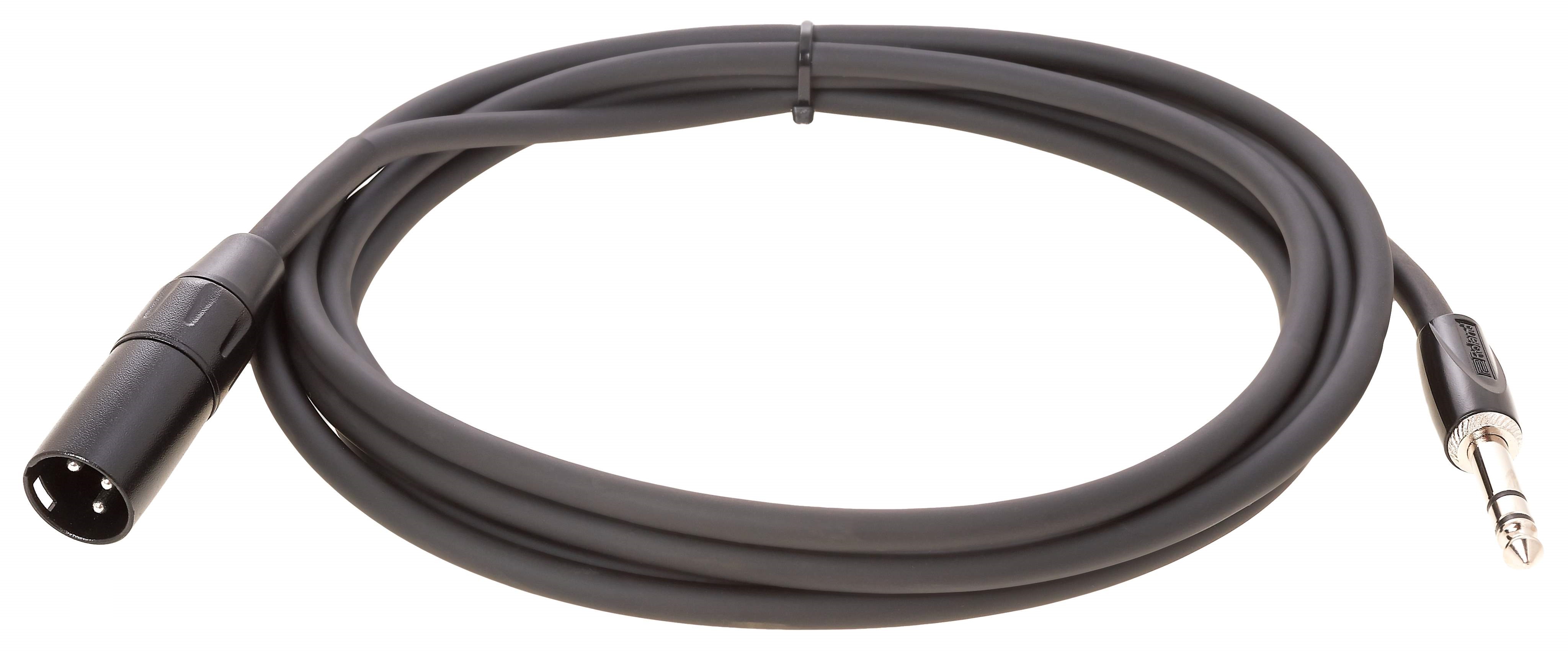 Roland RCC-10-TRXM Cabo XLR macho/Jack stereo balanceado com 3 metros