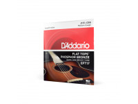 Conjunto de cordas para guitarra acústica  D'Addario EFT17 13-56 Medium, Flat Tops Phosphor Bronze Acoustic 