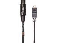  Cabo de microfone Roland RCC-10-USXF Cabo USB / XLR femea 3m 