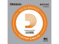 Cordas para Guitarra Acústica D'Addario BW030 Bronze Wound Acoustic guitar single string .030 Cordas para Guitarra Acústica D'Addario BW030 Bronze Wound Acoustic guitar single string .030