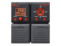 Efeitos para baixo Zoom B1on  Zoom B1on le ofrece 75 efectos de graves dobles, que incluyen una variedad de distorsiones, compresiones, modulaciones, retardo, reverberación y modelos de amplificador. 
