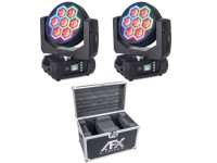  Afx Light   Mala Transporte DJ C/ 2 Moving Heads CLUB-KALEDO 