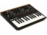 Korg Monologue BK Korg Monólogo BK Sintetizador analógico con estructura de síntesis completamente nueva, optimizado para sorprendentes secuencias y sonidos monofónicos; Totalmente programable, con 100 memorias de programa (80 presintonías incluidas); Secuenciador de 16 pasos con tecnología Motion Sequence para movimiento de sonido; Microafinación para la creación libre de escalas y tonos alternativos; Función de osciloscopio para ver las formas de onda en tiempo real; Alimentado por batería para portabilidad; Panel frontal de aluminio resistente, potenciómetros montados en el chasis, perillas cubiertas de caucho y panel posterior de madera; Conexiones MIDI, USB MIDI y Audio Sync para todo tipo de estudio y conectividad en vivo, incluida la sincronización directa con minilogue, SQ-1, volca, electribe y más; Cinco variaciones de color que brillan en el escenario o en el estudio. Circuito analógico monofónico rediseñado Korg Monologue BK Korg Monólogo BK Sintetizador analógico con estructura de síntesis completamente nueva, optimizado para sorprendentes secuencias y sonidos monofónicos; Totalmente programable, con 100 memorias de programa (80 presintonías incluidas); Secuenciador de 16 pasos con tecnología Motion Sequence para movimiento de sonido; Microafinación para la creación libre de escalas y tonos alternativos; Función de osciloscopio para ver las formas de onda en tiempo real; Alimentado por batería para portabilidad; Panel frontal de aluminio resistente, potenciómetros montados en el chasis, perillas cubiertas de caucho y panel posterior de madera; Conexiones MIDI, USB MIDI y Audio Sync para todo tipo de estudio y conectividad en vivo, incluida la sincronización directa con minilogue, SQ-1, volca, electribe y más; Cinco variaciones de color que brillan en el escenario o en el estudio. Circuito analógico monofónico rediseñado