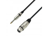  Adam hall K3MFP0600 B-Stock  XLR hembra a cable de micrófono de 6,3 mm Conector mono de 6 m
