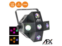  Afx Light   Projector Luz c// 5 LEDS 10W RGBW + 5 GOBOS DMX MIC COMET-GOBO 
