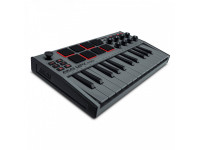 Controlador Midi Akai MPK Mini MK3 Gray Teclado MIDI Ecrã OLED e 8 Pads Controlador Midi Akai MPK Mini MK3 Gray Teclado MIDI Ecrã OLED e 8 Pads