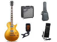  Austin  Les Paul Gold AS6PROGT Deluxe Bundle  