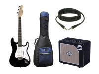  Austin  Pack de Guitarra AST-100 Black 