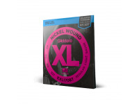  Conjunto de cordas para Baixo D'Addario EXL170BT Nickel Wound Bass Guitar Strings, Balanced Tension Regular Light, 45-107, Long Scale 