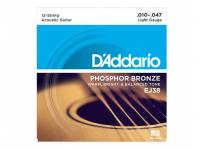  D´Addario Jogo de 12 Cordas EJ38 
	Jogo de 12 Cordas para Guitarra Acústica Daddario EJ38
