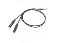  Die Hard   Cabo profissional balanceado para microfone com conectores Die Hard ONEHERO ficha 3P XLR fêmea - 3P XLR macho. Comprimento de 0,5 m. Cor preta. 