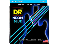 Conjunto de cordas para baixo elétrico DR Strings NBB-45 Neon Blue 4 Cordas 45-105 Baixo Elétrico Conjunto de cordas para baixo elétrico DR Strings NBB-45 Neon Blue 4 Cordas 45-105 Baixo Elétrico