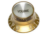  Dr.Parts  Volume Knob Gold/Silver for Alpha Pots (Epiphone) 