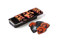 Pack de palhetas Dunlop JHPT14H Jimi Hendrix Pick Tin - Voodoo Fire  