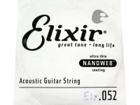 Corda individual em aço para guitarra acústica Elixir .052 Western guitar  