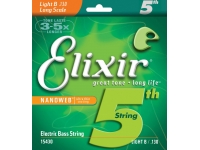  Elixir 15430 Electric Bass  Nanoweb® niquelado Toda la línea de cuerdas de bajo eléctrico de cuerda redonda de Elixir Strings ahora se beneficia de un recubrimiento NANOWEB® hecho exclusivamente para bajo. Con la experiencia de tocar también mejorada por los perfiles optimizados de tensión de las cuerdas, la flexibilidad y la sensación, nuestras cuerdas de bajo de acero niquelado brindan: