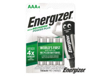  Energizer   Pilha Recarregável AAA 1.2V 700MA 4X Power Plus 