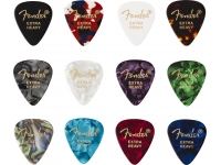  Fender 351 Shape Celluloid Medley Extra Heavy 12 Pack 