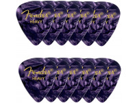  Fender  351 Shape Premium Pick Purple Motto Heavy 12 Pack  