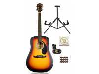 Guitarra Dreadnought Fender FA-125 Dreadnought Acoustic Sunburst Pack  