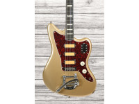  Guitarra elétrica Fender  Gold Foil Jazzmaster Ebony Fingerboard Shoreline Gold B-Stock 