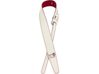  Fender John 5 Leather Strap White and Red 