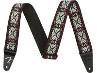  Fender  Pasadena Woven Strap Red Snowflake 2 