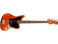  Fender Squier FSR Affinity Jaguar Bass H Laurel Fingerboard Black Pickguard Matching Headstock Metallic Orange 