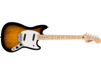  Fender Squier Sonic Mustang Maple Fingerboard White Pickguard 2-Color Sunburst 