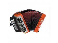  Hohner  Compadre F Bb Eb Laranja Silver Grill  