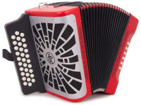  Hohner Compadre GCF Red Silver Grill 