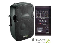 Coluna amplificada Ibiza  Coluna Bi-Amplificada 15 600w máx Abs 