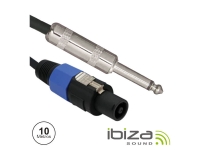  Ibiza CS10JS Speakon 2p Macho / Jack 6.35mm Macho 10m Mn 