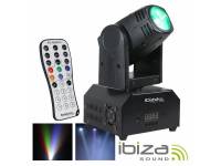 Moving Head LED Ibiza LMH250-RC  Cabeza móvil Mini 1 LED CREE RGBW 10W DMX MIC COMMAND IBIZA LMH250-RC 