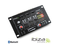  Ibiza  Mesa de Mistura 4 Canais 7 Entrada USB/BT DJ21USB-BT B-Stock 