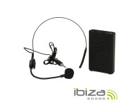  Ibiza  Microfone para Headset c/ Transmissor PORTUHF-HEAD2 