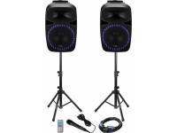 Ibiza PKG15A-SET
Conjunto colunas c/ suportes, MIC e comando
Potência RMS: 2x250Wrms (2x500Wmáx) 98dB
Leitor Multimédia Bluetooth, FM, USB e SD
Ibiza PKG15A-SET
Conjunto colunas c/ suportes, MIC e comando
Potência RMS: 2x250Wrms (2x500Wmáx) 98dB
Leitor Multimédia Bluetooth, FM, USB e SD