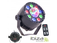  Ibiza  Projector Luz c/ 9 Leds RGBW DMX 