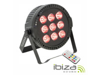  Ibiza  Projector Par c/ 9 Leds 6W RGBW DMX 