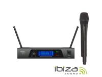 Microfone sem fios Ibiza UHF 10 MICROFONE S/FIOS 1 CANAL UHF 
	
		Central de Microfones UHF s/ fios c/ 1 Canal
	
		Sensibilidade: -105dBm, alcance máximo: 50M
	
		1 Microfone de mão, alimentação: 2x AA


