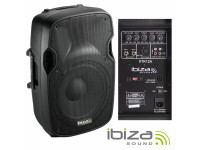 Colunas Amplificadas Ibiza XTK12A  B-Stock 
	ideal para instalacoes de tamanho medio ou grande e música ao vivo

	
		activa (plug and play)
	
		Coluna bi-amplificada (permite ligar outra passiva)
	
		Potencia (RMS / Peak Level / Power Handling): 250 / 500 / 1.200W

