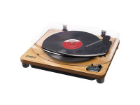  ION  Audio Air LP, Bluetooth Turntable with USB Conversion, Wood 
