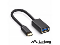  Lanberg  Adaptador USB-C 3.0 Macho / USB-A Fêmea 15cm 