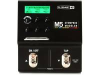 Line6 M5  Stompbox, + 100 efectos, 1 unidad de efectos, 1 modelo por unidad de efectos, toque de tempo universal, pantalla, sintonizador, entrada / salida MIDI, entrada de pedal de expresión, bypass analógico verdadero / bypass DSP 